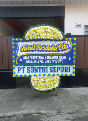 Papan Bunga Duka di Sambuli